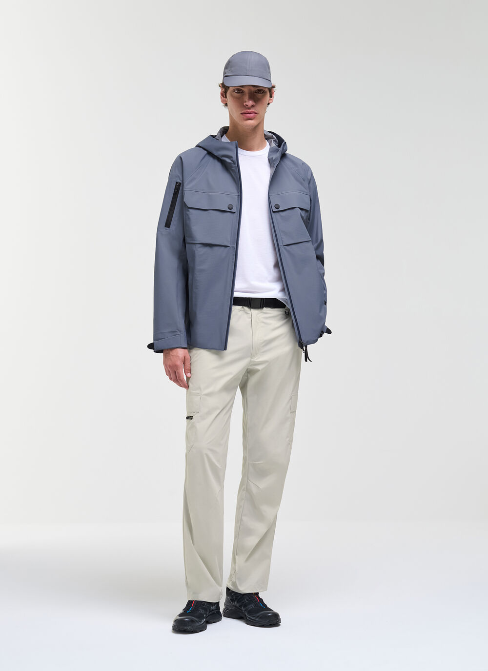 Cargo pants in bi-stretch fabric image number 0