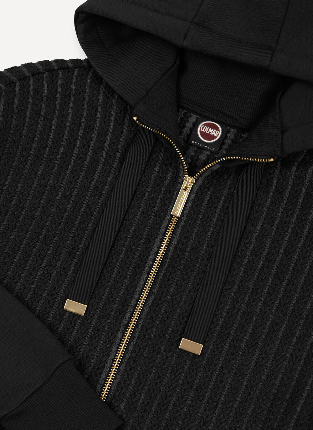 Cable-knit hooded sweatshirt image number 5