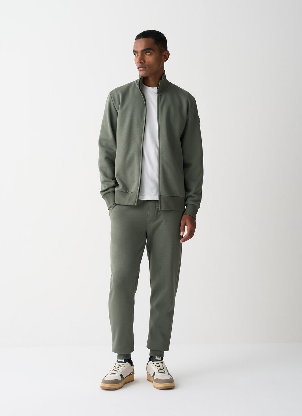 Sweatshirt mit hohem Kragen aus Baumwolle image number 0