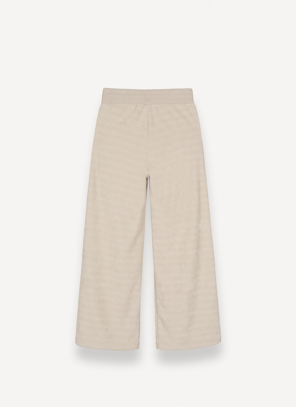 Boucl&eacute; palazzo trousers image number 5