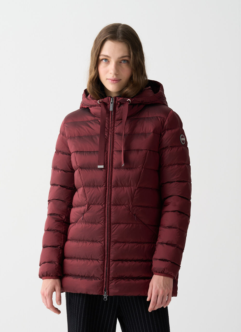 Doudoune cintr&eacute;e avec capuche image number 1