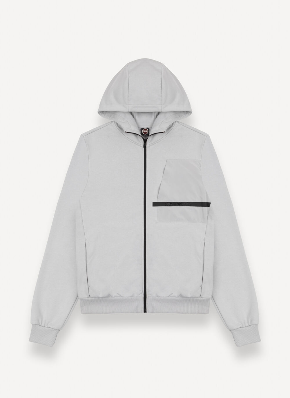 Full-zip sweatshirt with nylon details image number 3