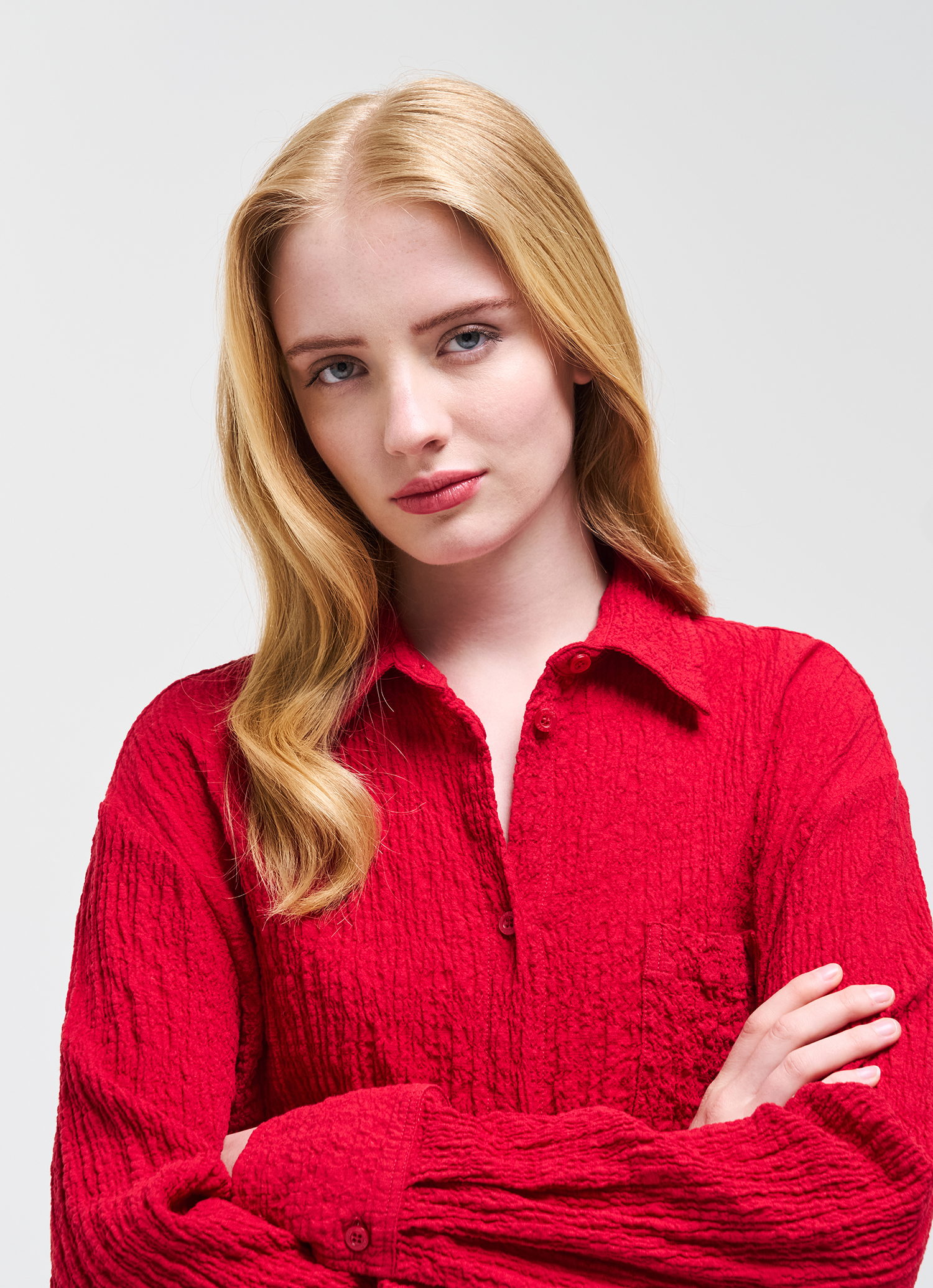 Colmar Hemd Aus Gekrepptem Stoff