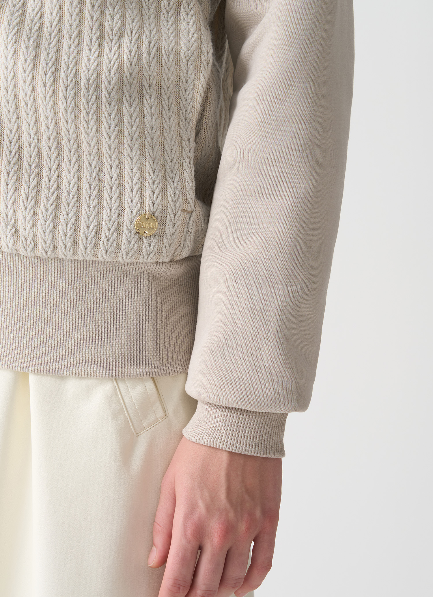 Colmar Kapuzensweatjacke Mit Zopfmuster