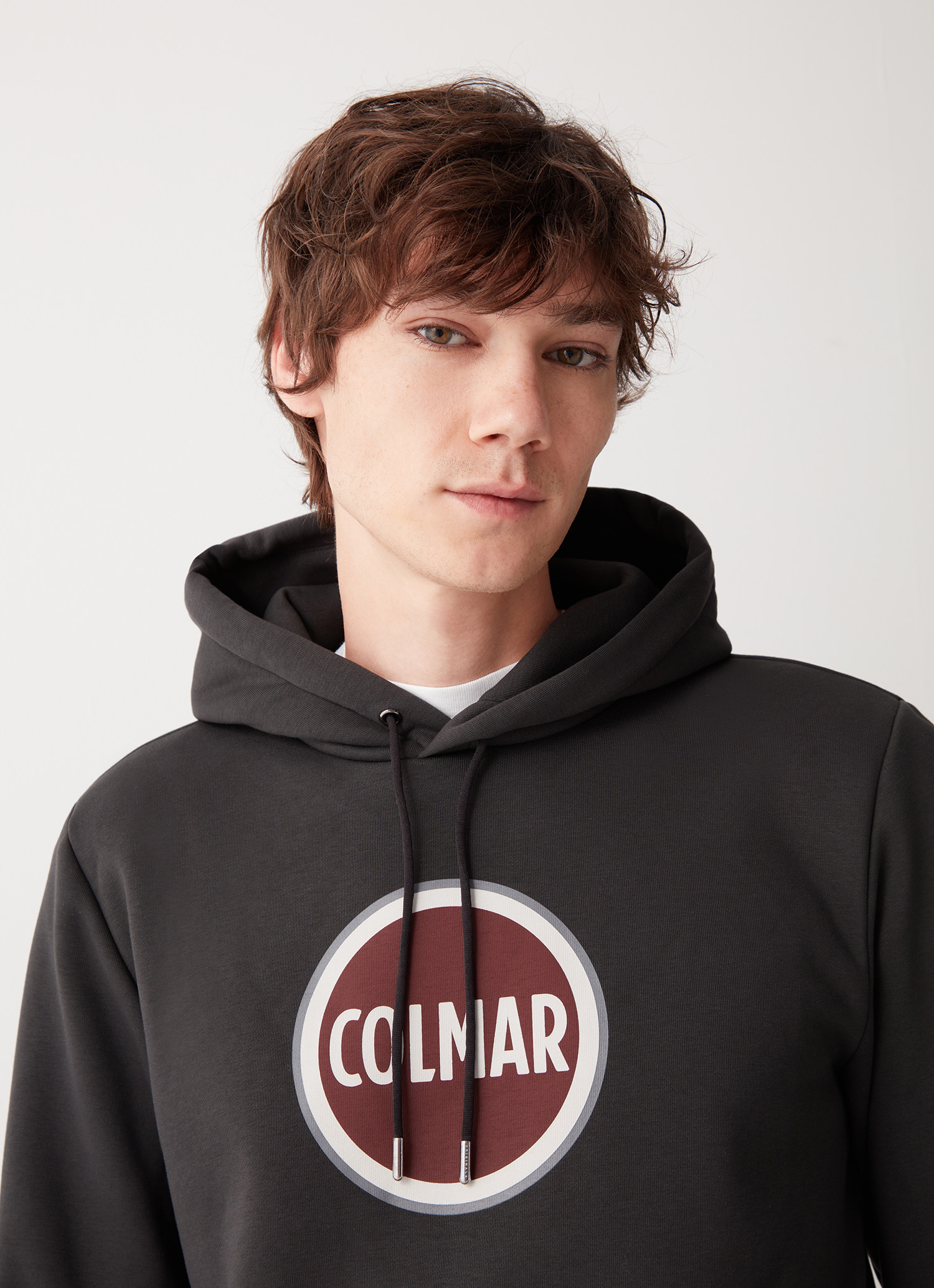 Hooded sweatshirt with maxi printed logo - VULCAN | Colmar
