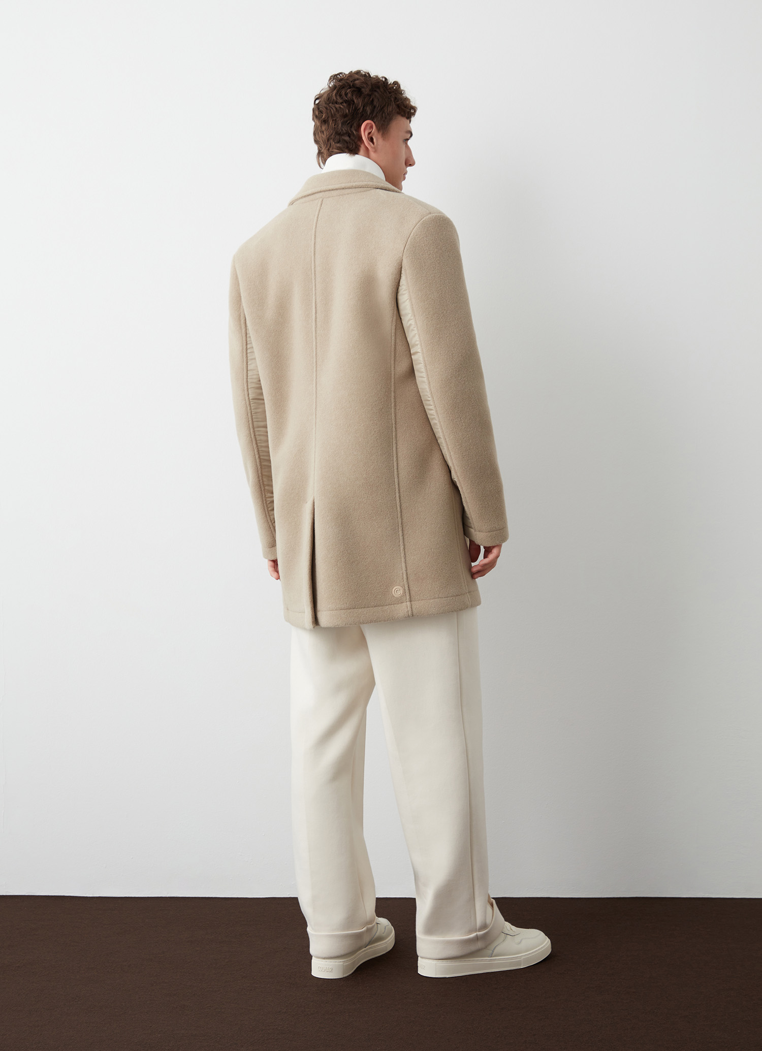 Colmar Mantel Aus Wollstoff Mit Nyloneinsätzen