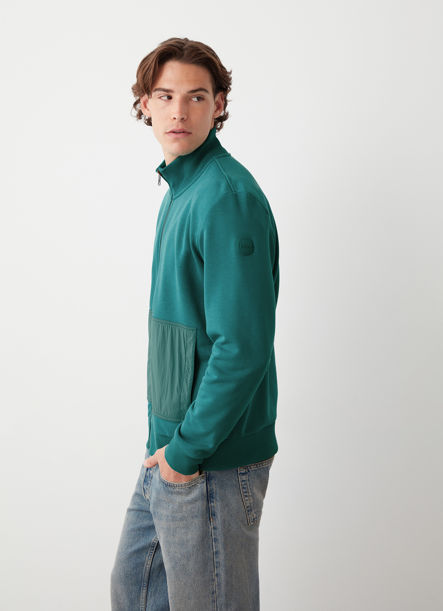 Colmar Sweatjacke Mit Nylon-details