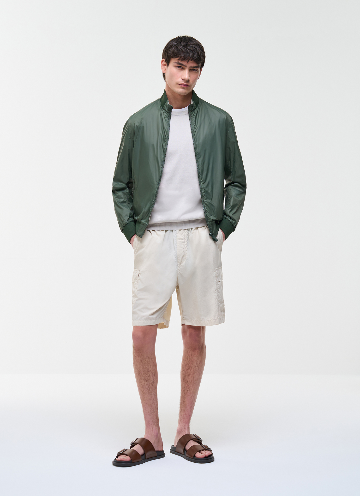 Colmar Uomo Grün Ungefütterte Wendejacke, Farbe: Jeep - Beige Pergamena, Größe: 50