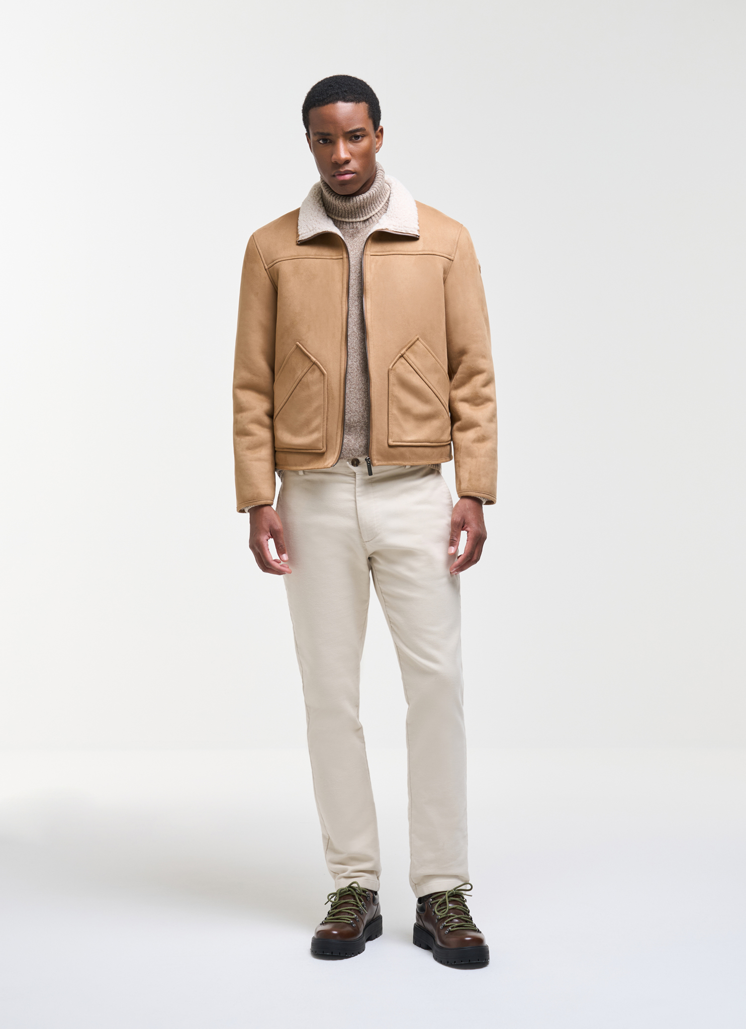 Colmar Uomo Beige Wildlederblouson, Farbe: Marrakech Größe: 50