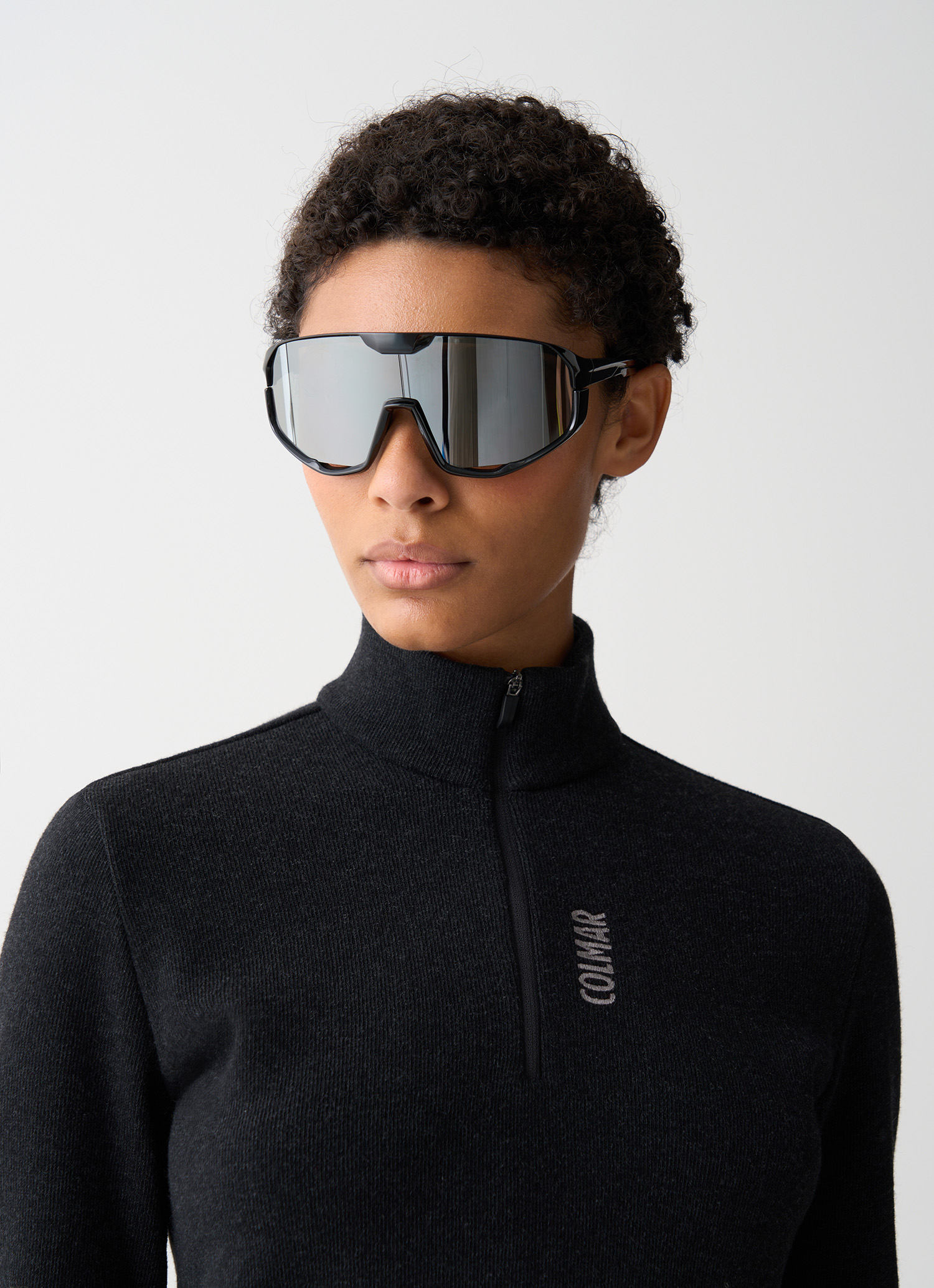 Colmar Ski-fleeceshirt Aus Wolle Mit Reißverschlusskragen