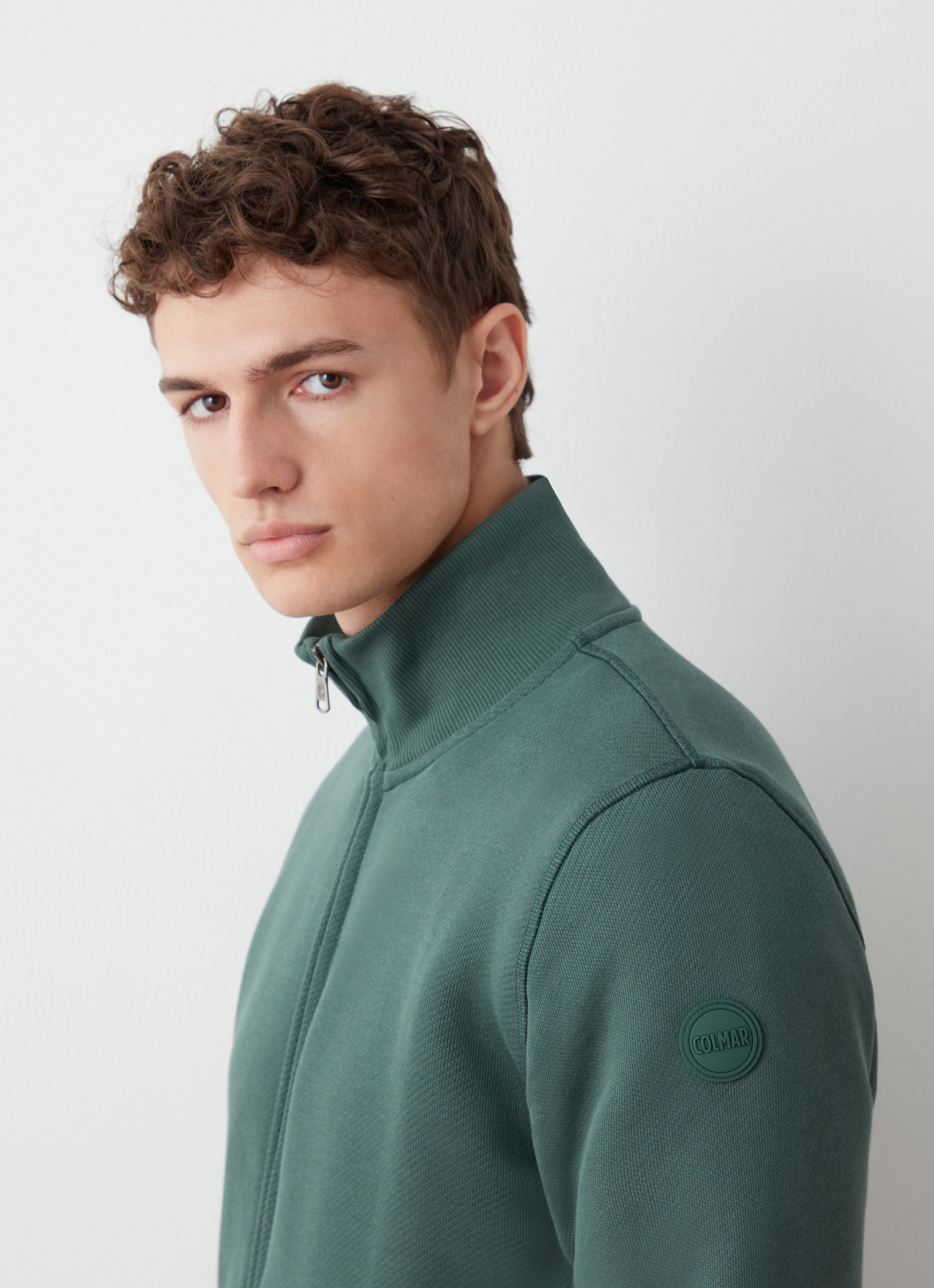 Colmar Sweatjacke Mit Diagonaler Bindung Und Reißverschluss