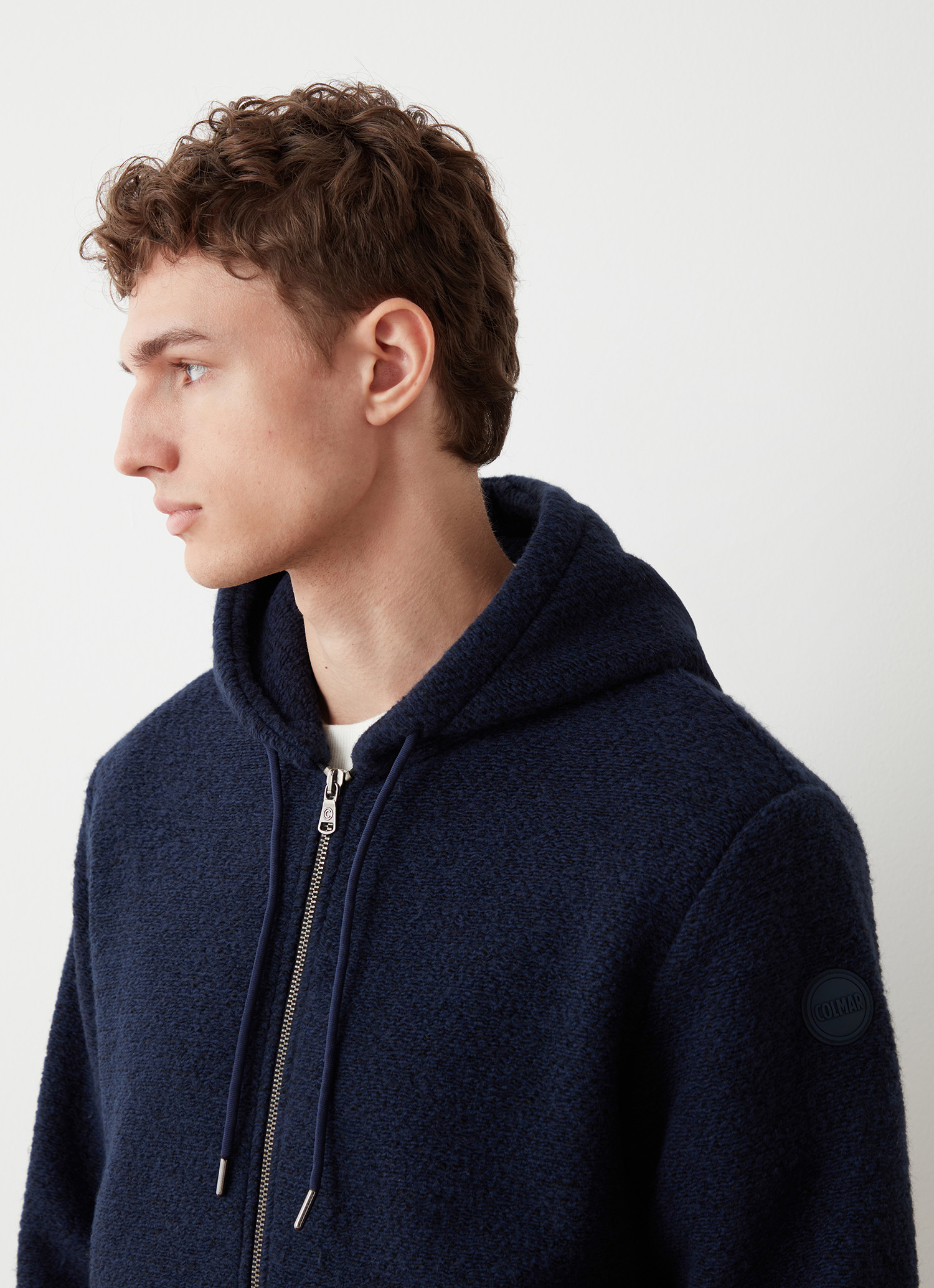 Colmar Wollsweatshirt Mit Kapuze In Strickoptik