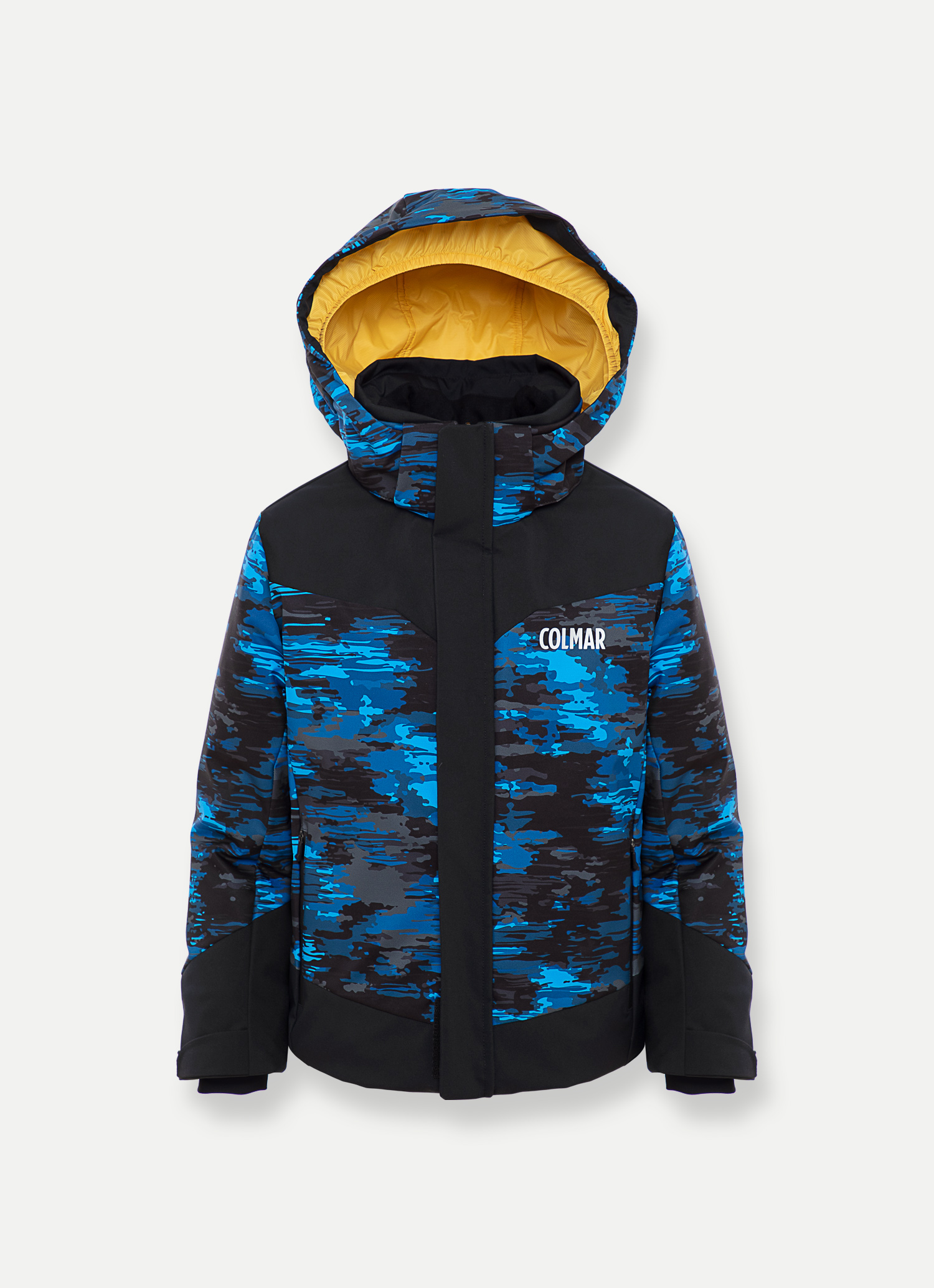 giacca invernale calda con cappuccio CAIJ Giacca in pile double-face per bambini e bambine con chiusura lampo camouflage 