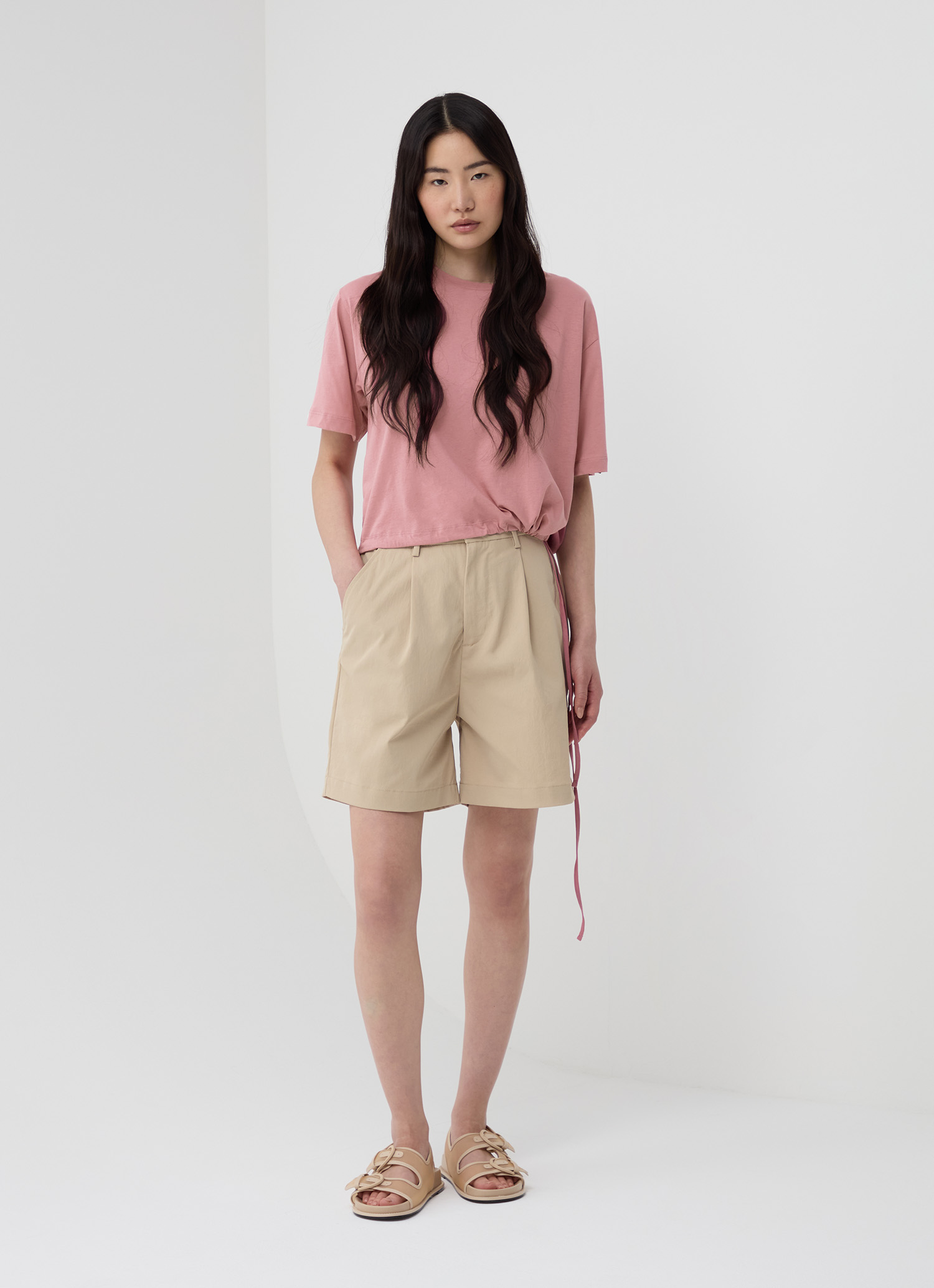 Colmar Cropped-t-shirt Mit Tunnelzug