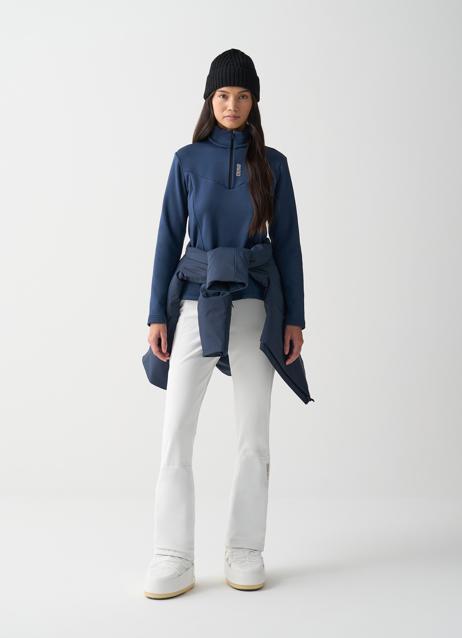 Colmar Ski-fleeceshirt Mit Stretch Und Reißverschlusskragen