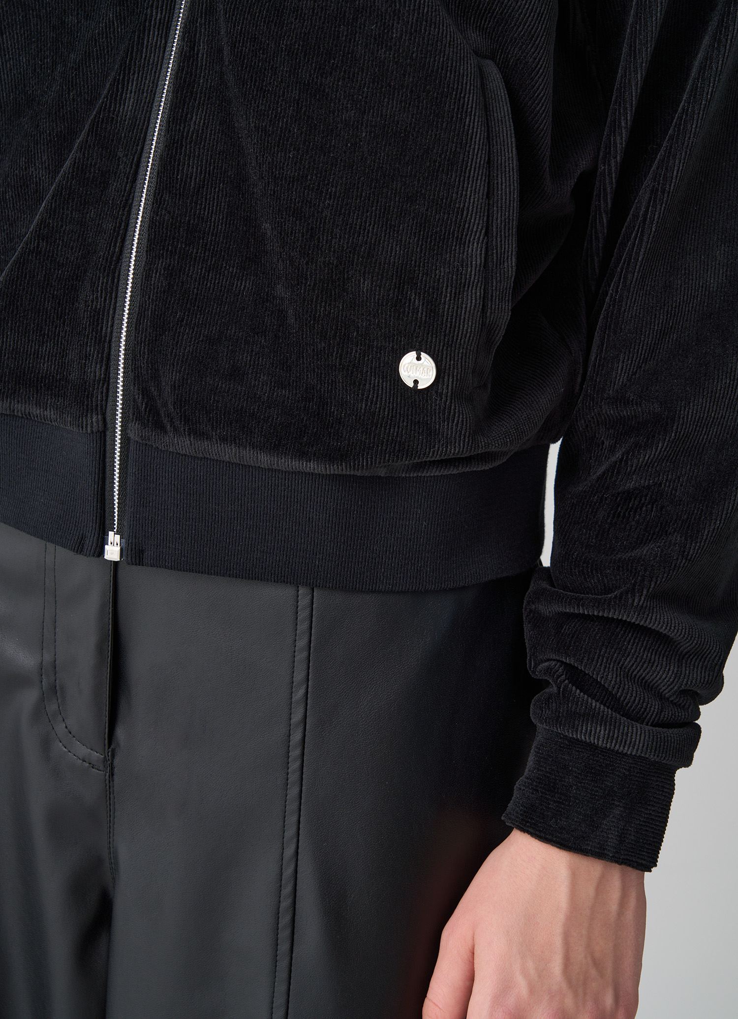 Colmar Kapuzensweatjacke Aus Samt