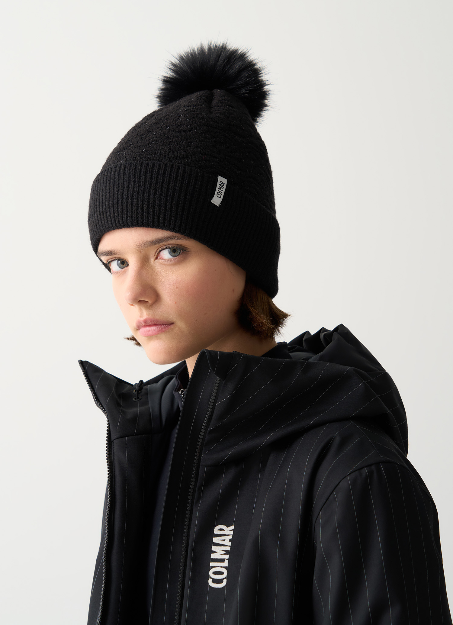 Colmar, Bommelmütze Sparkly Für Damen, Farbe: Schwarz, Größe: Einheitsgröße