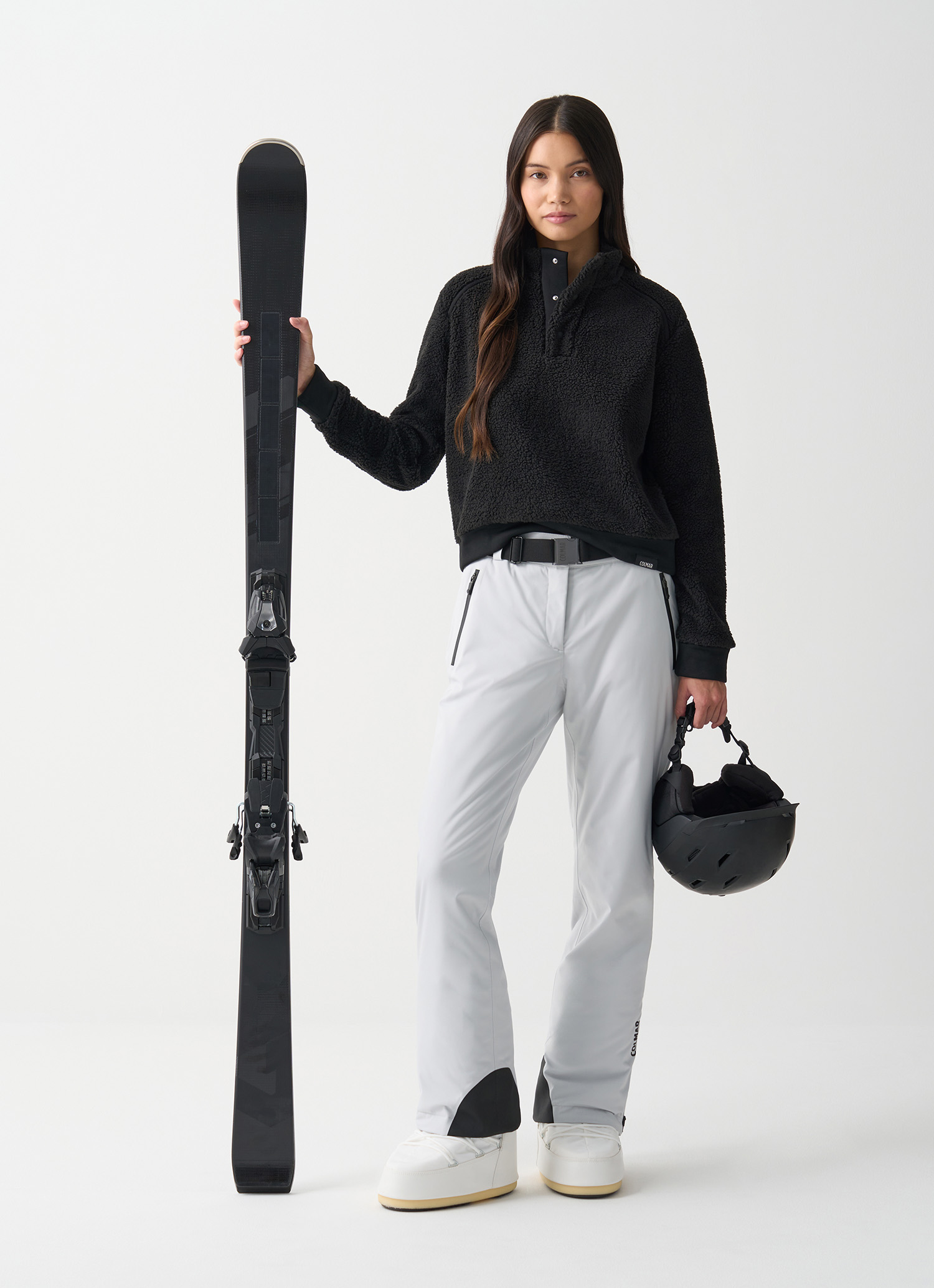 Colmar Kurzes Ski-fleeceshirt In Teddyfell-optik