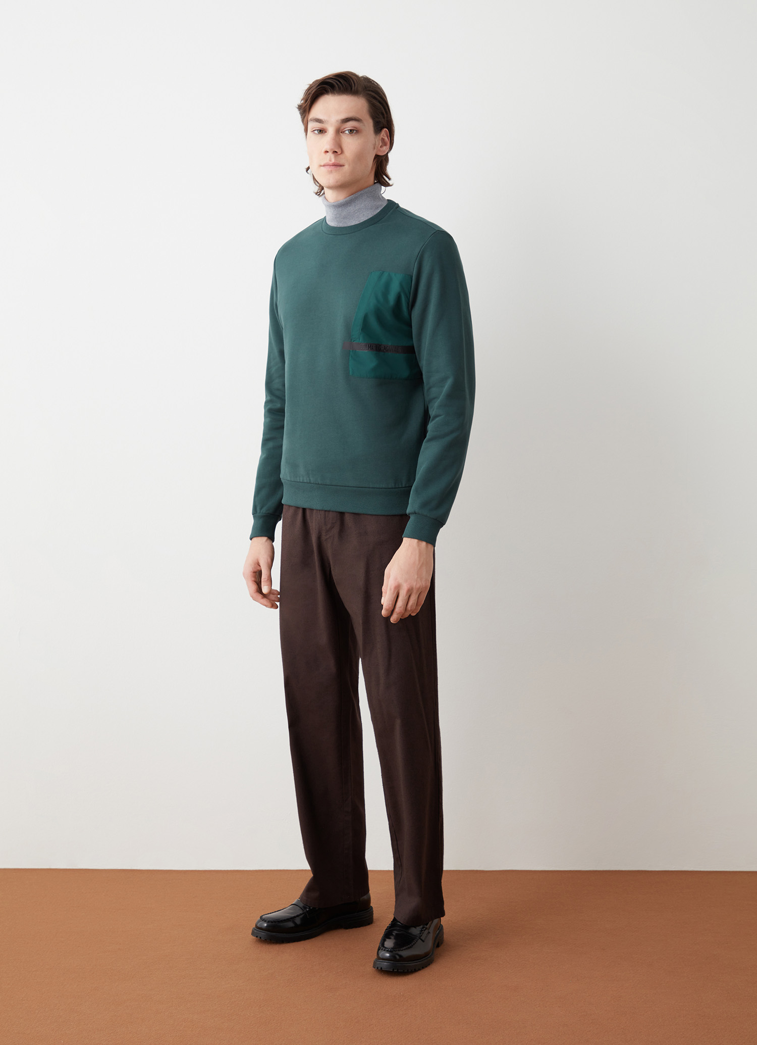 Colmar Rundhals-sweatshirt Mit Details Aus Nylon