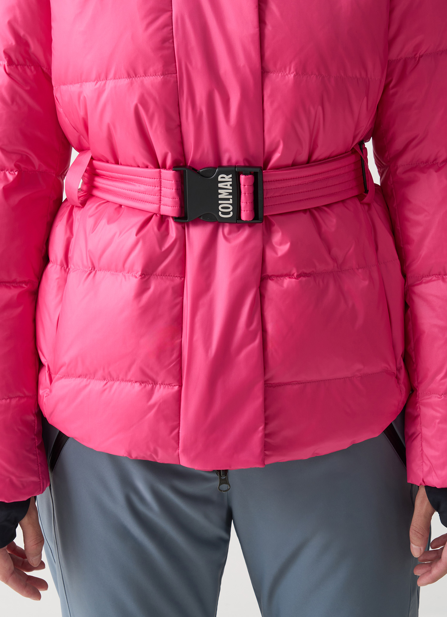 Colmar Ski-daunenjacke Glossy Mit Gürtel