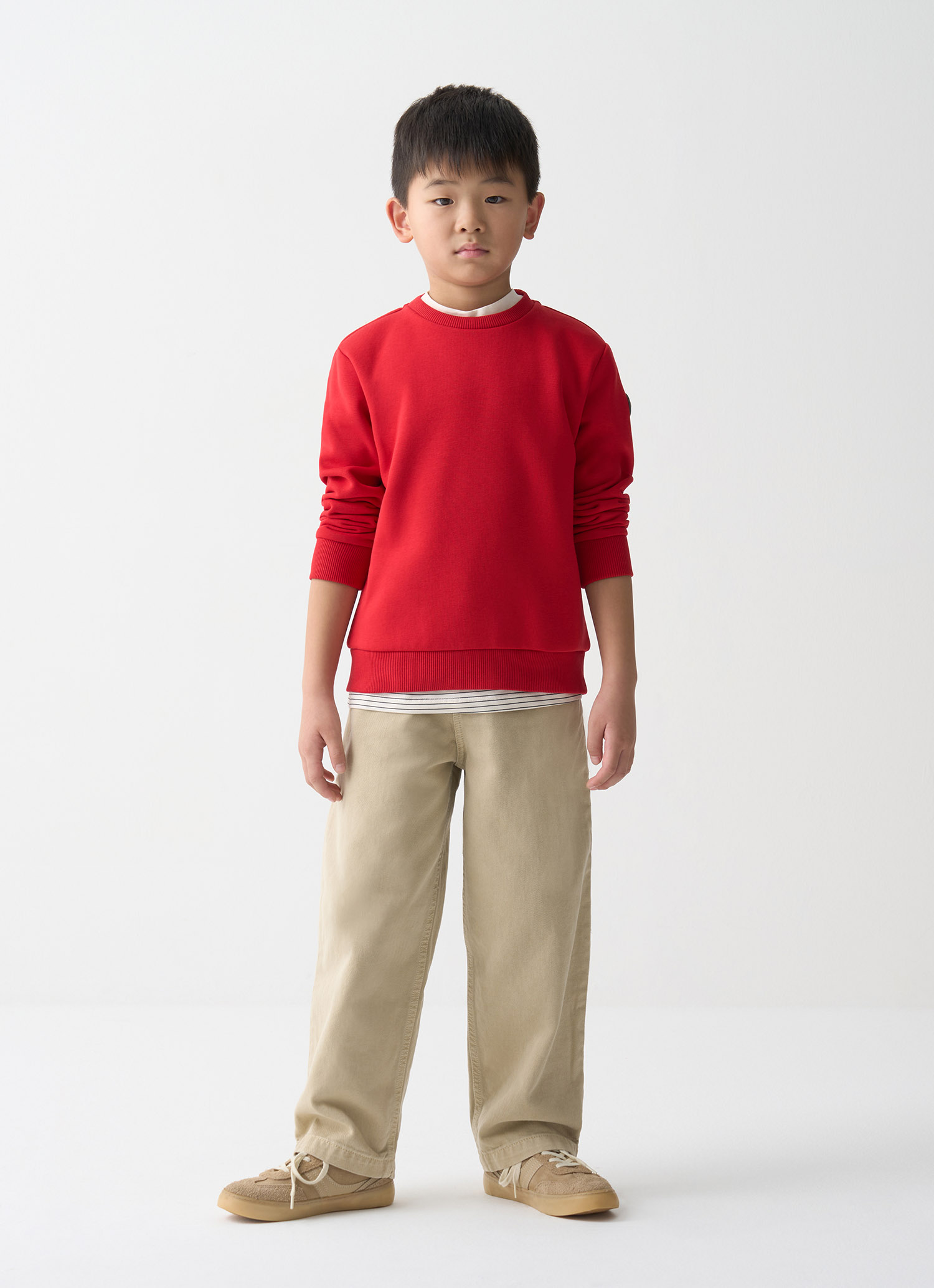 Colmar, Sweat-shirt À Col Rond En Coton, Couleur: Rouge Hermès, Taille: 10