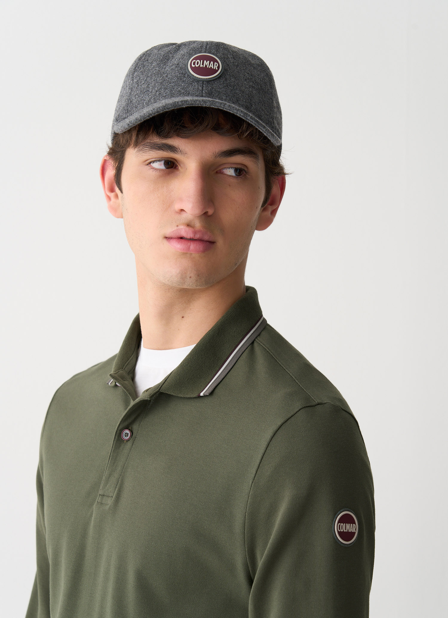 Colmar Dreifarbiges Langarm-poloshirt