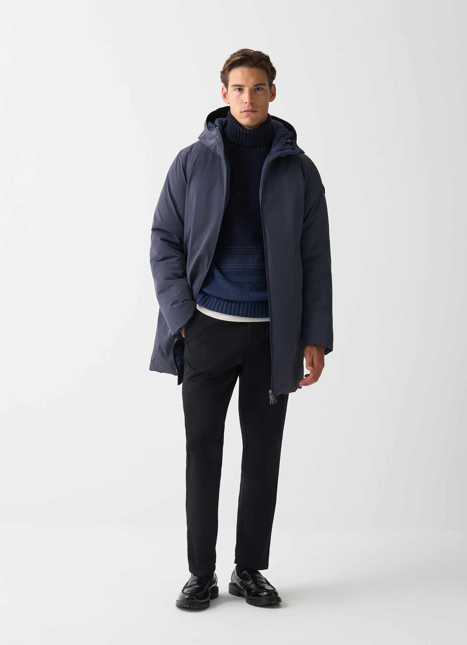 Colmar, Wasserdichter Daunenmantel Zum Wenden, Farbe: Navy Blau, Größe: 44