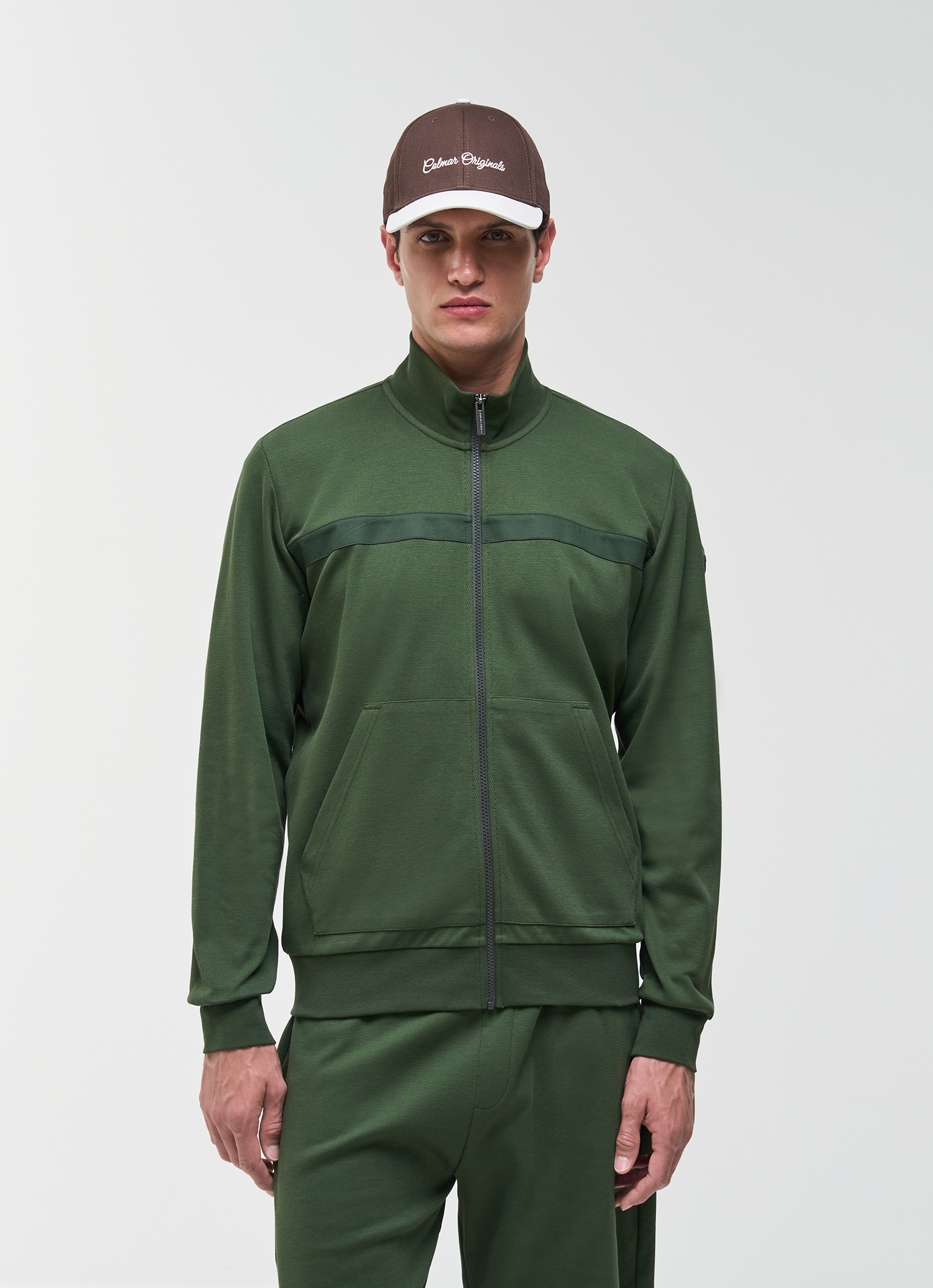 Colmar Sweatshirt Mit Durchgehendem Reißverschluss In Piqué