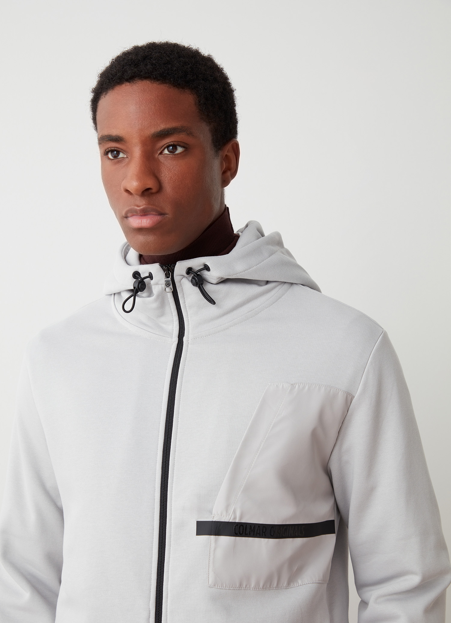 Colmar Sweatjacke Mit Durchgehendem Reißverschluss Und Details Aus Nylon