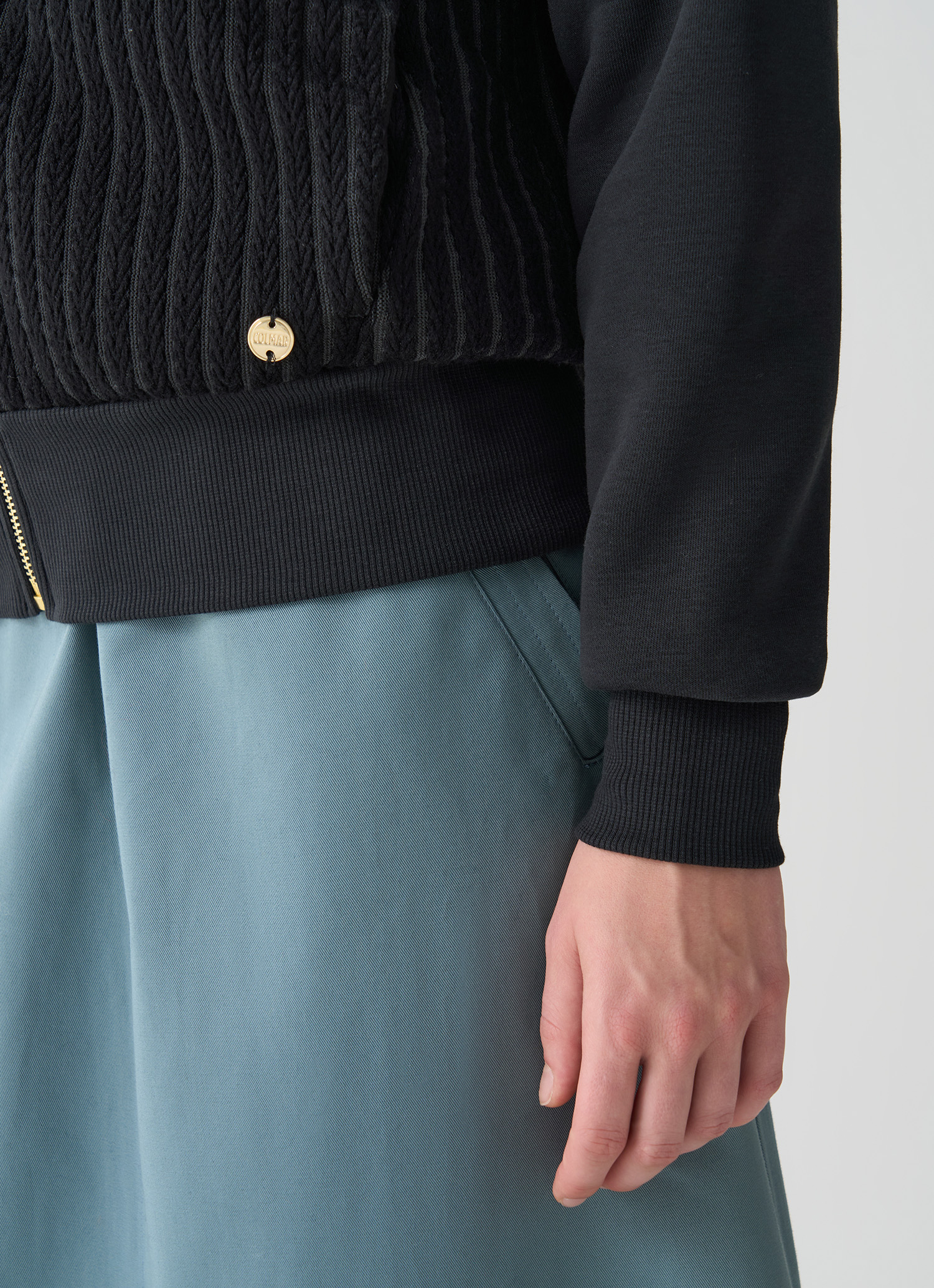 Colmar Kapuzensweatjacke Mit Zopfmuster