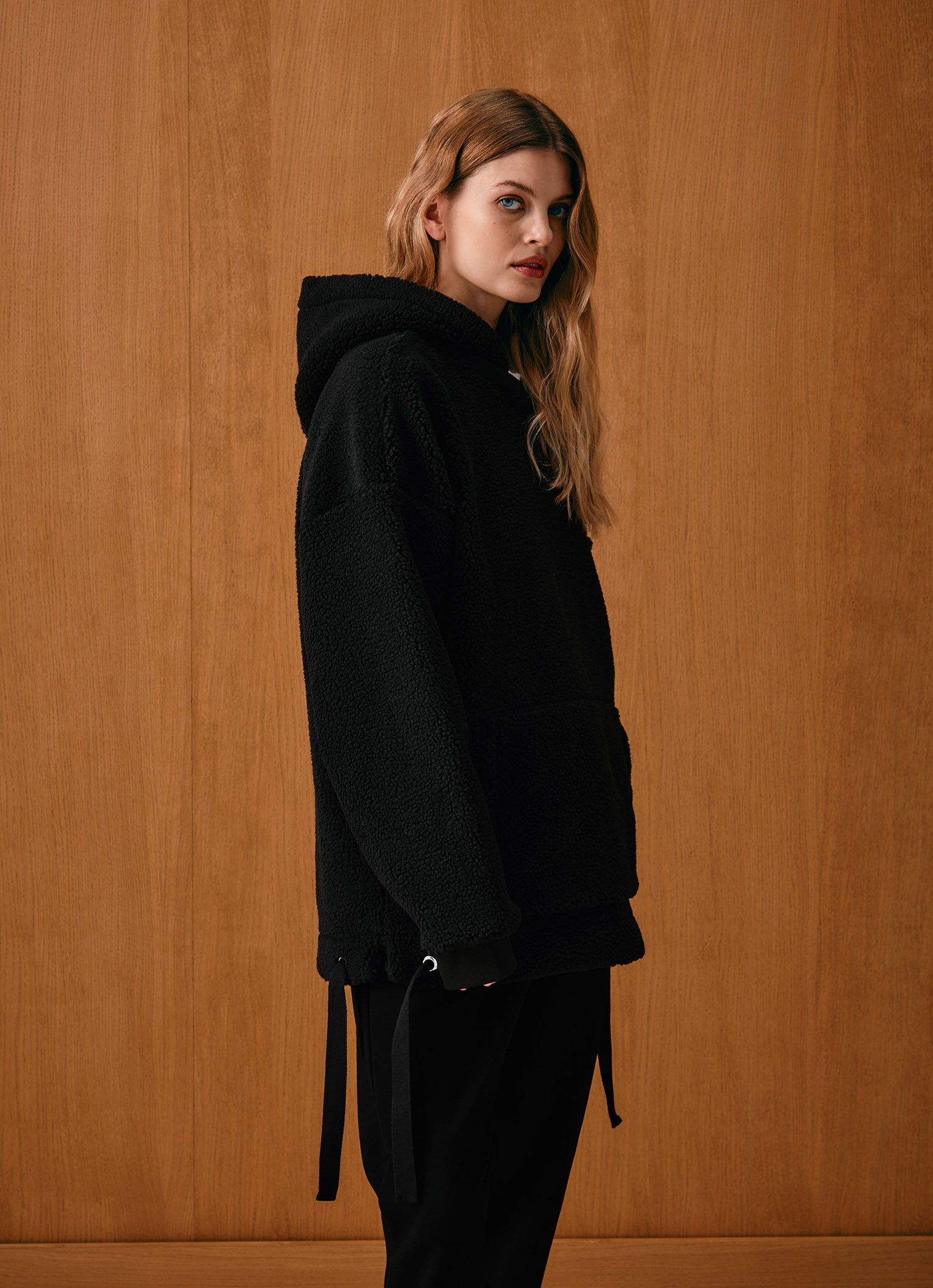 Colmar Maxi-kapuzensweatshirt In Plüschoptik