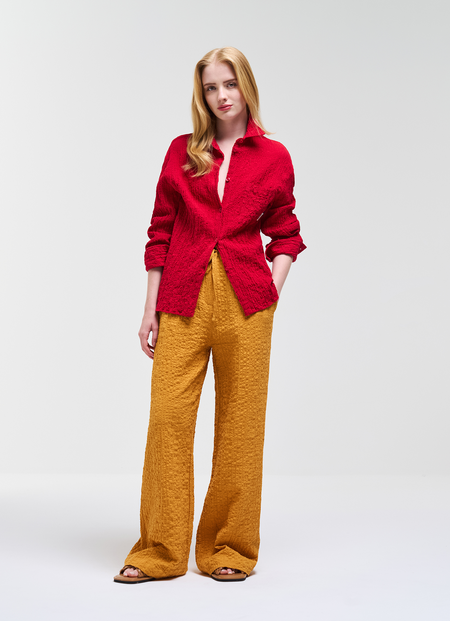 Colmar Hemd Aus Gekrepptem Stoff