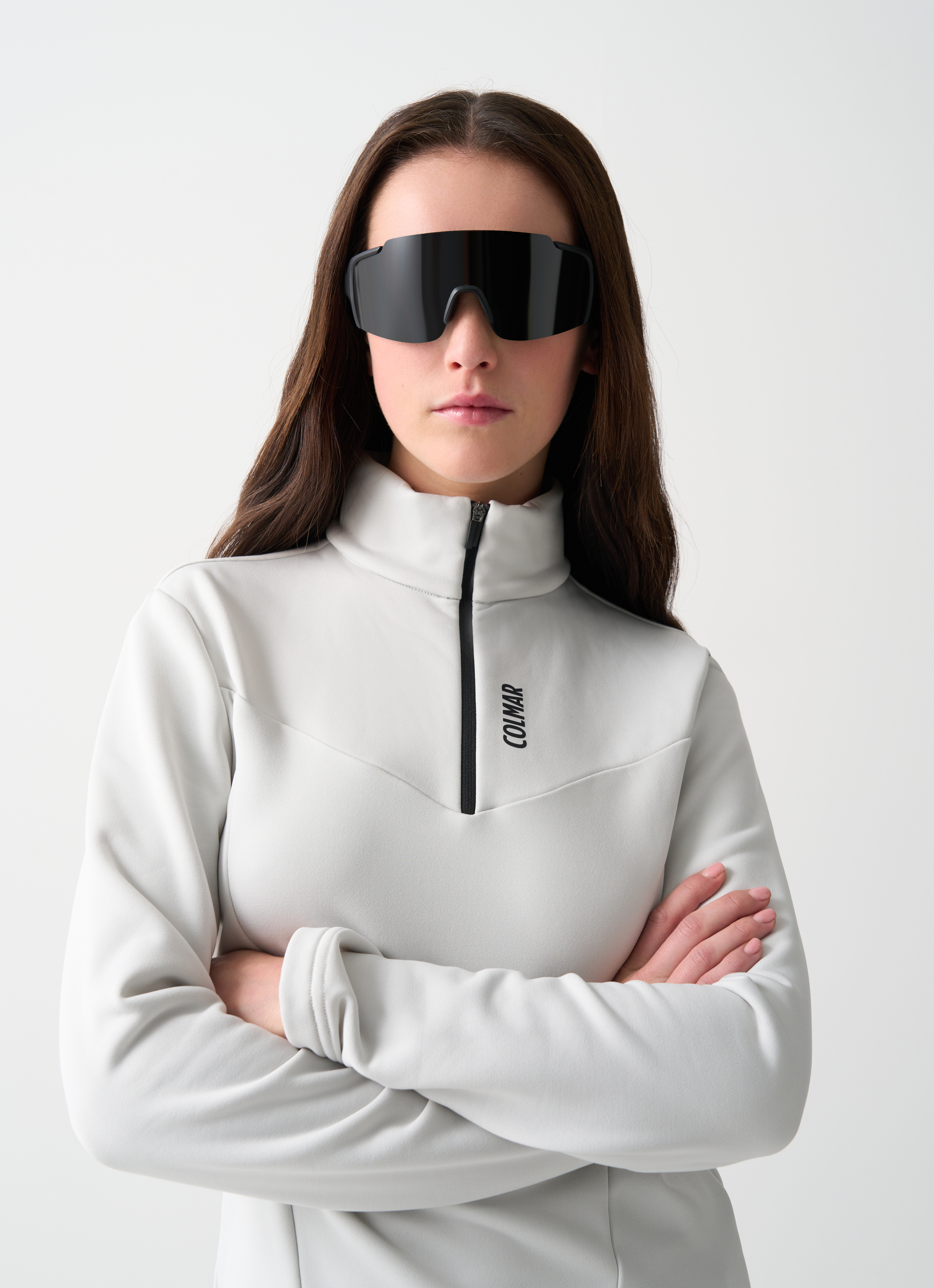 Colmar Ski-fleeceshirt Mit Stretch Und Reißverschlusskragen