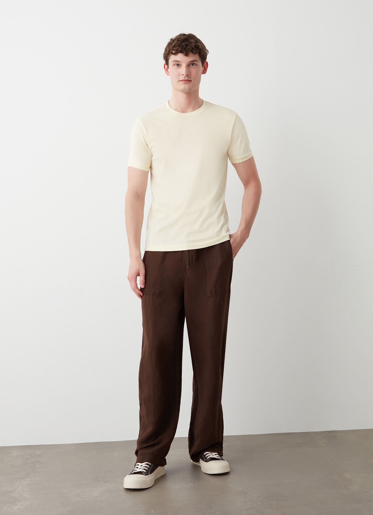 Colmar Eng Geschnittenes T-shirt Aus 100 % Supima®-baumwolle