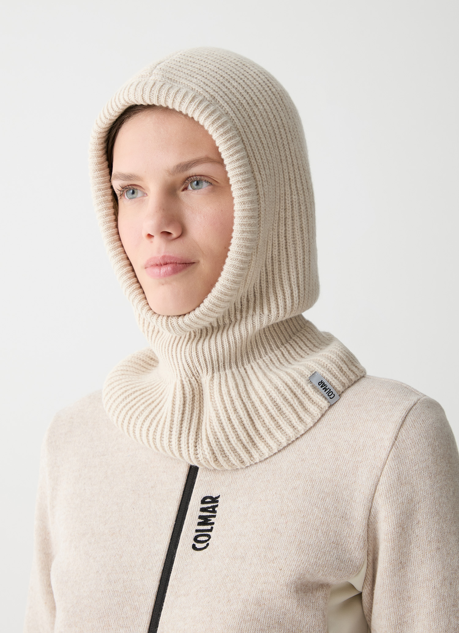 Knit balaclava - PURITY BEIGE | Colmar