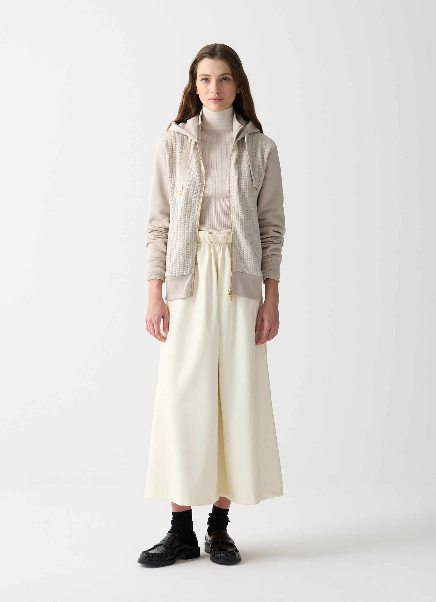 Colmar Kapuzensweatjacke Mit Zopfmuster