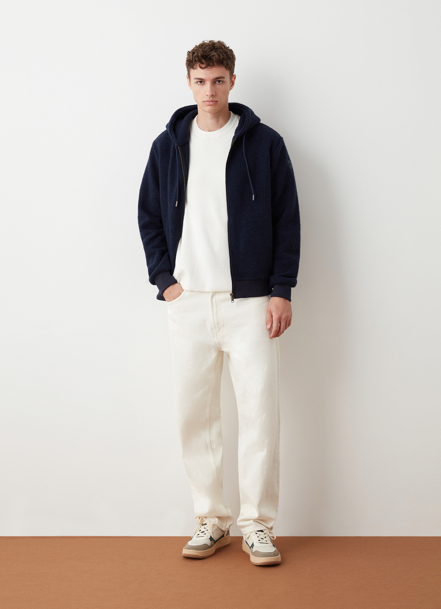 Colmar Wollsweatshirt Mit Kapuze In Strickoptik