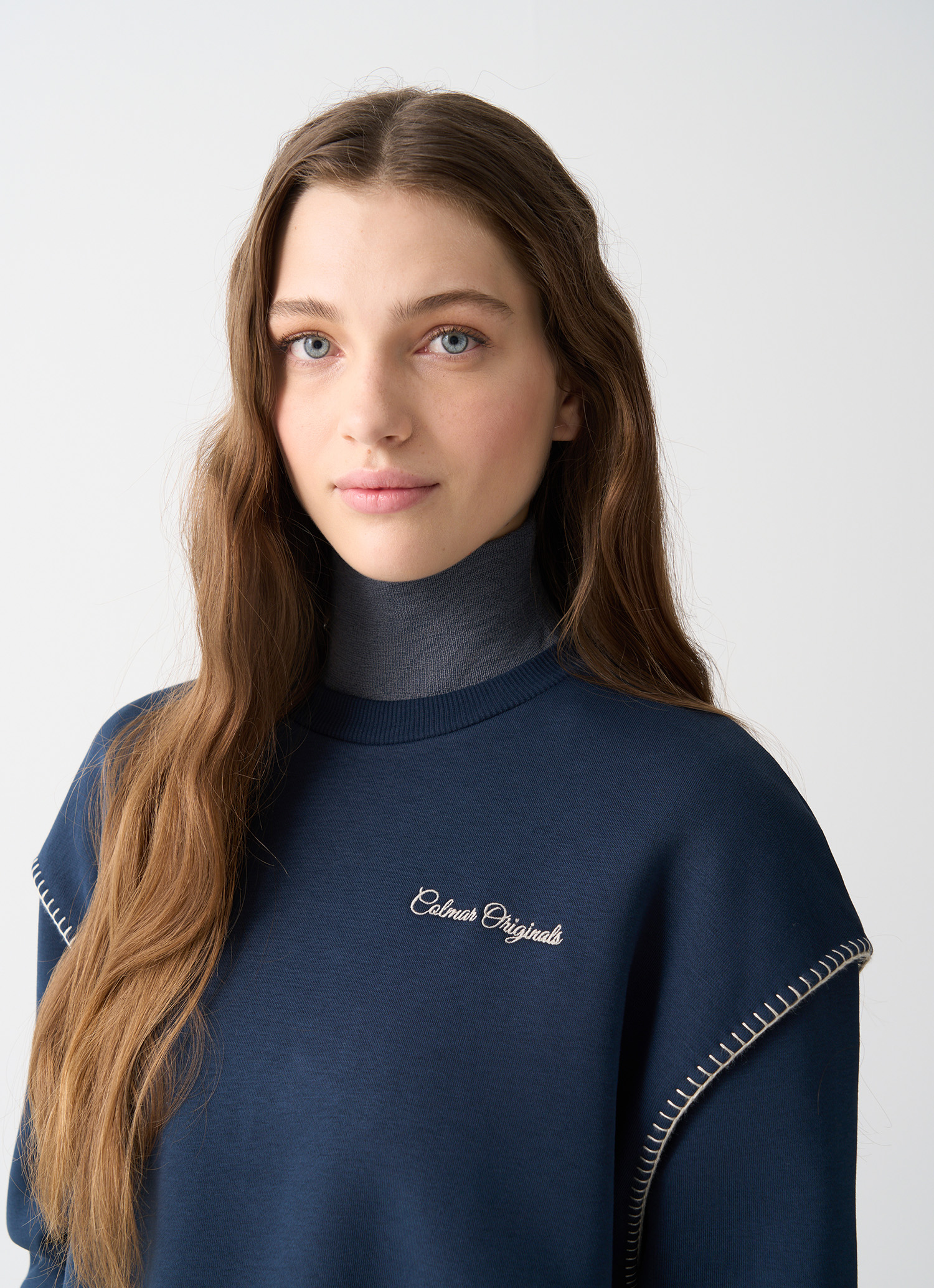 Colmar Cropped-sweatshirt Mit Stickerei