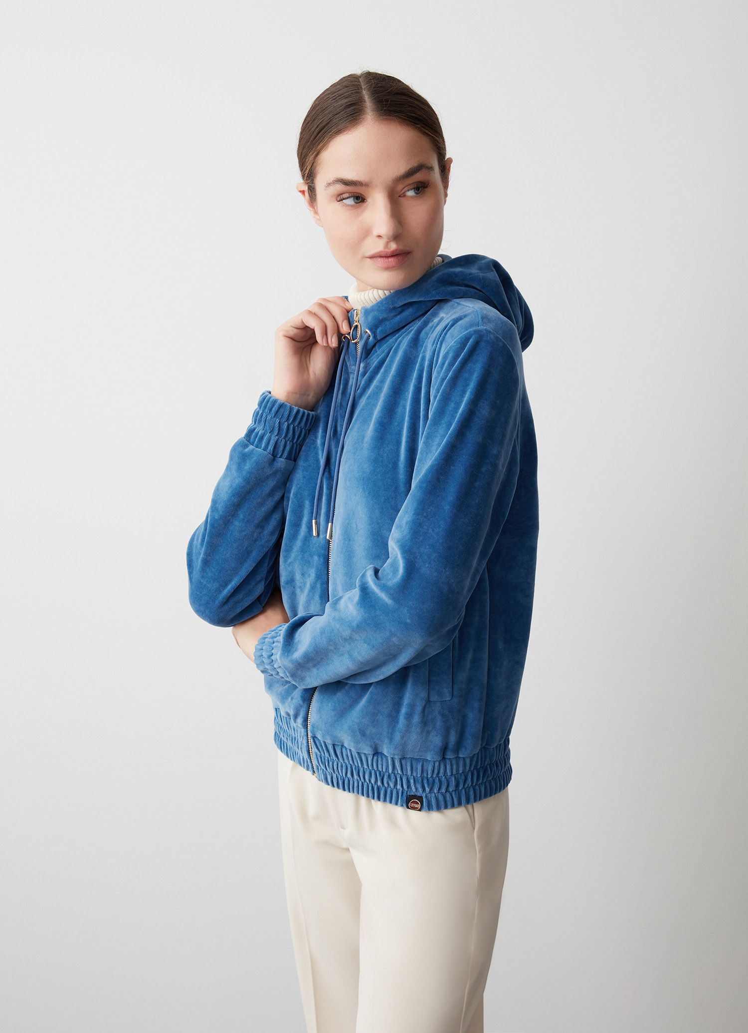 Colmar Sweatshirt Aus Samt Mit Reißverschluss