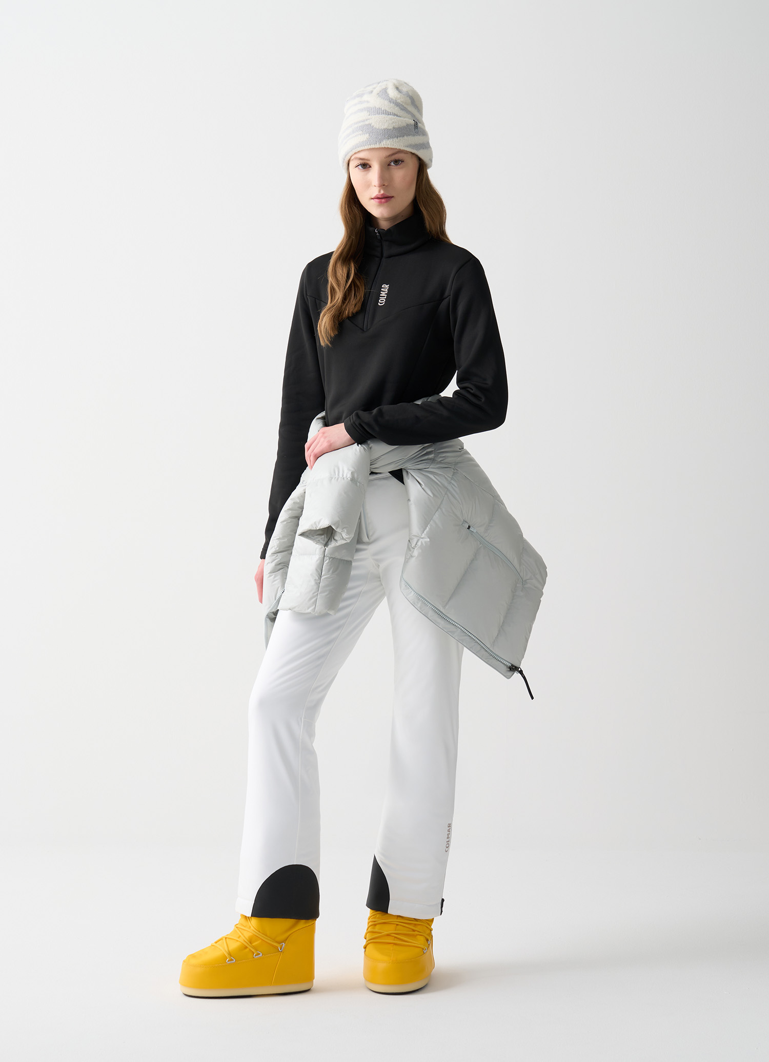 Colmar Ski-fleeceshirt Mit Stretch Und Reißverschlusskragen