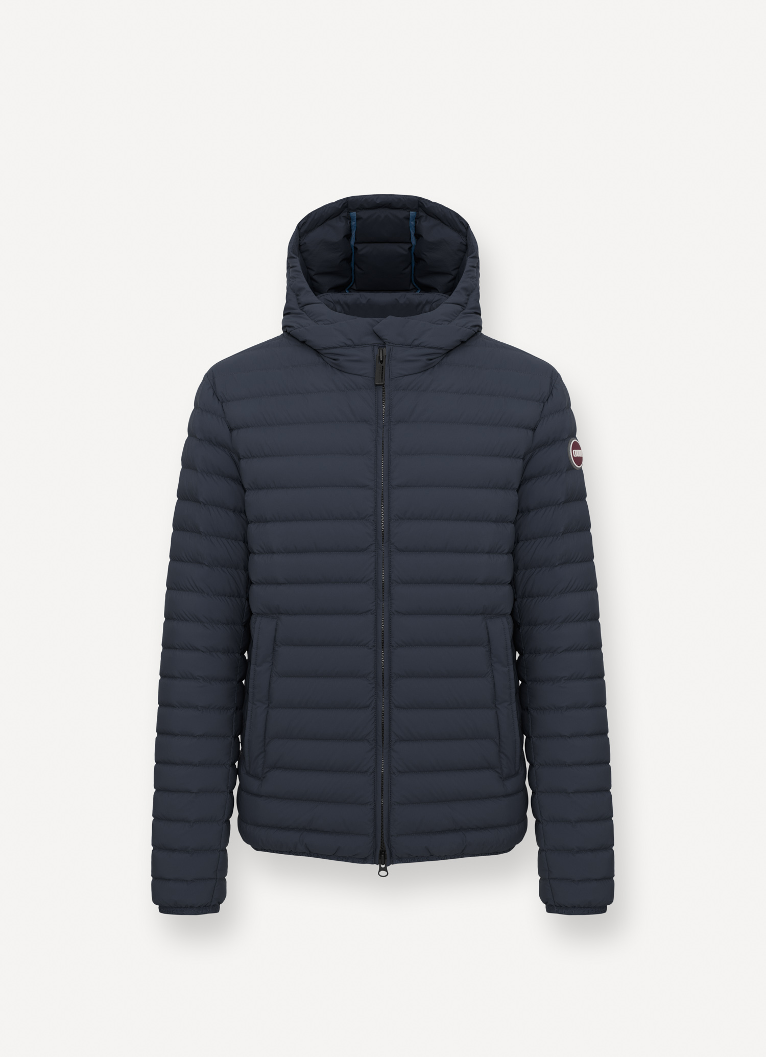 Men's Matte down jacket with hood in NAVY BLUE | Colmar