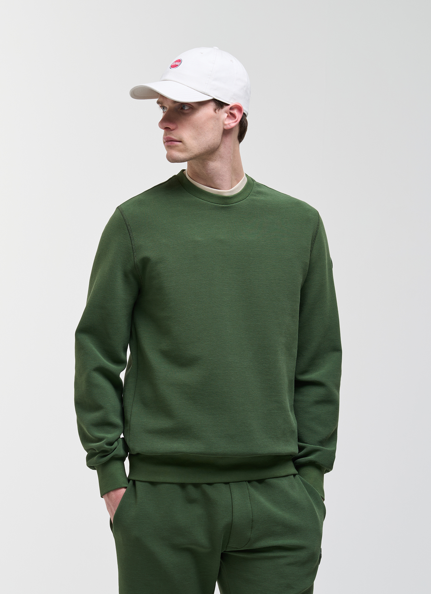 Colmar Rundhals-sweatshirt Mit Milleraies-streifen