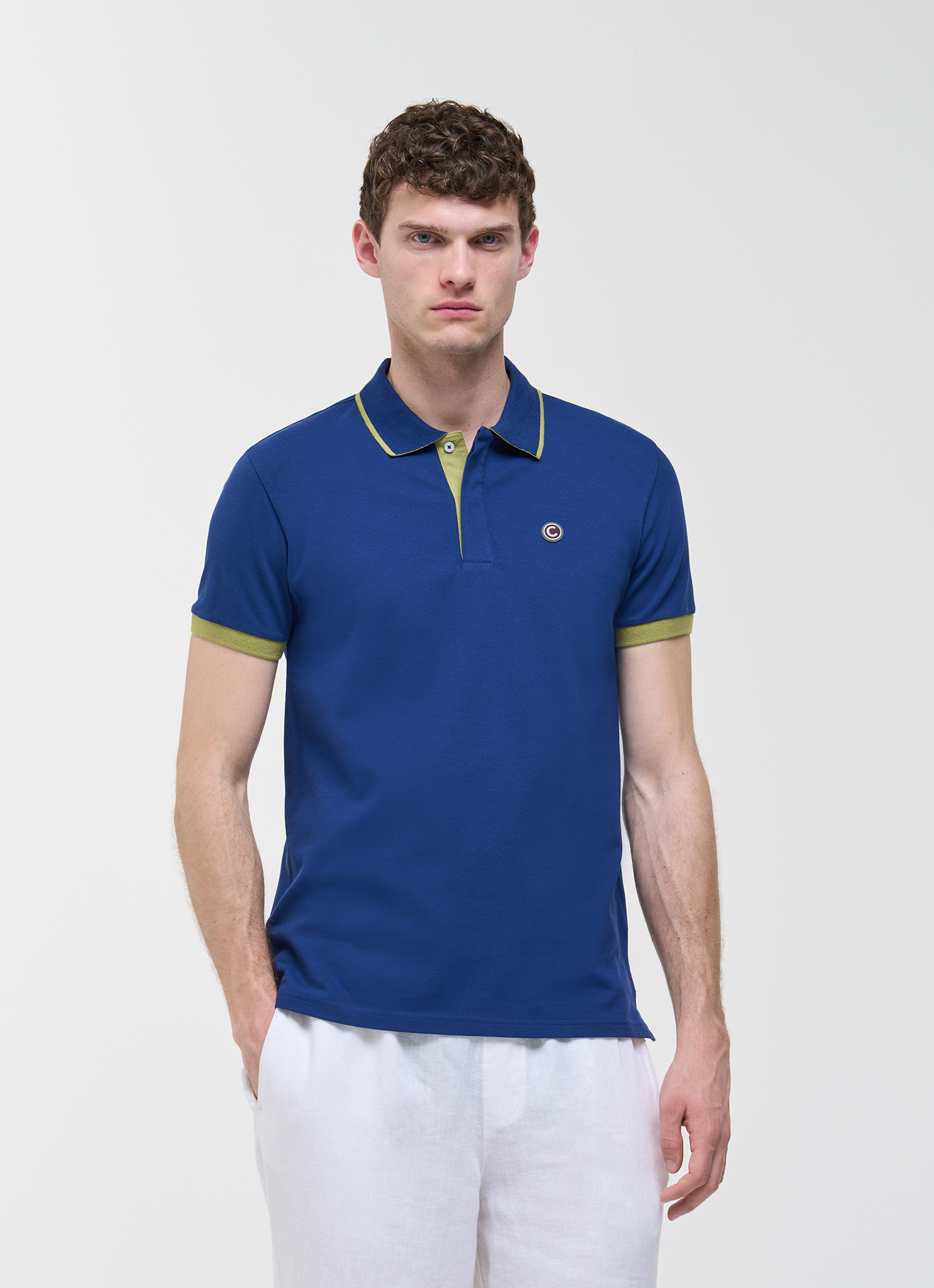Colmar Stretch-poloshirt Mit Farblich Abgesetzten Details