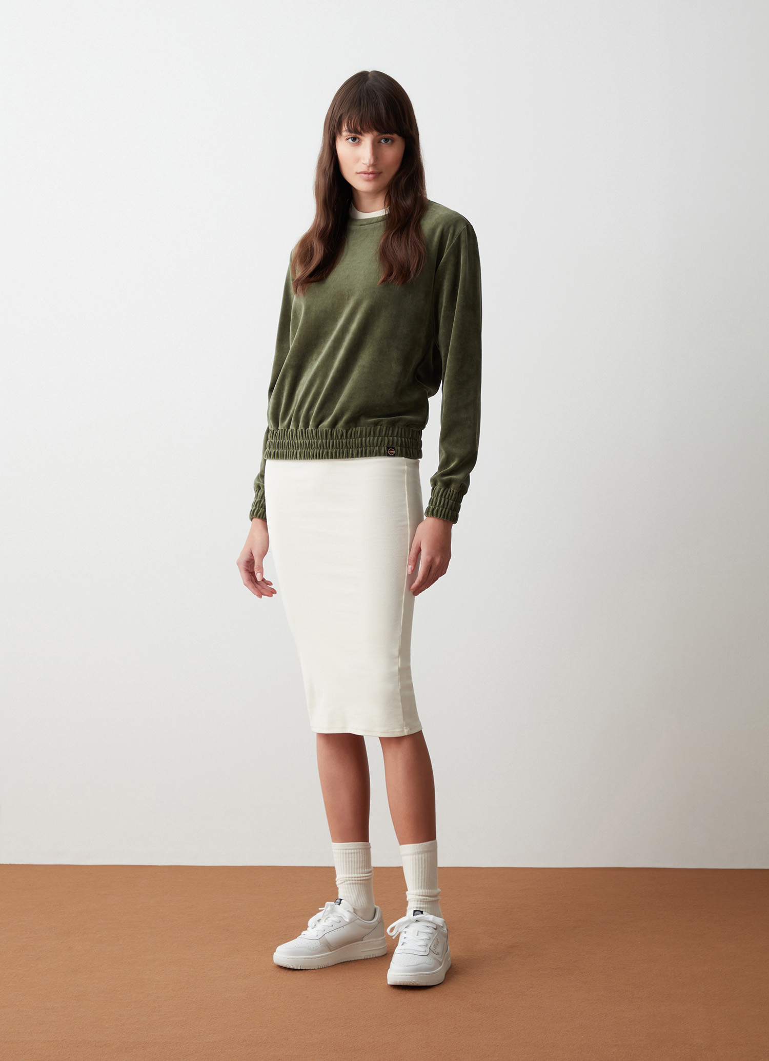 Colmar Sweatshirt Aus Samt Mit Gummizug