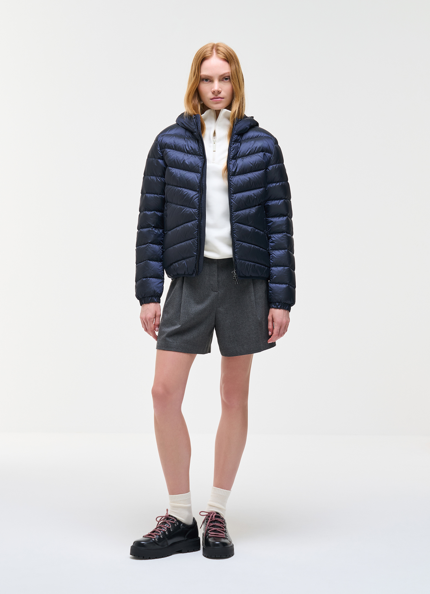 Colmar Donna Blu Piumino Icon Con Cappuccio, Colore: Navy, Taglia: 50