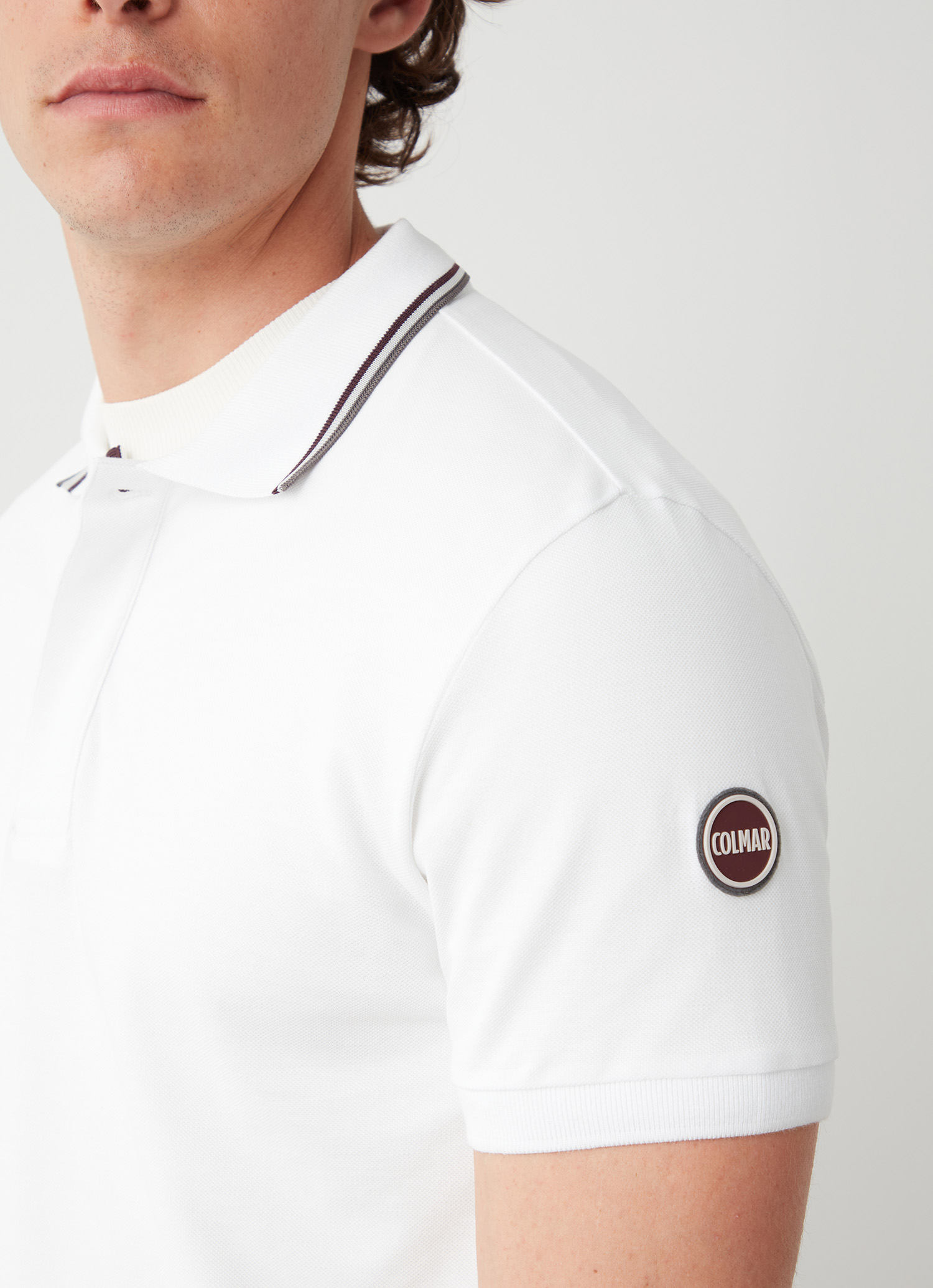 Colmar Poloshirt Aus Pikee Mit Dreifarbigen Details