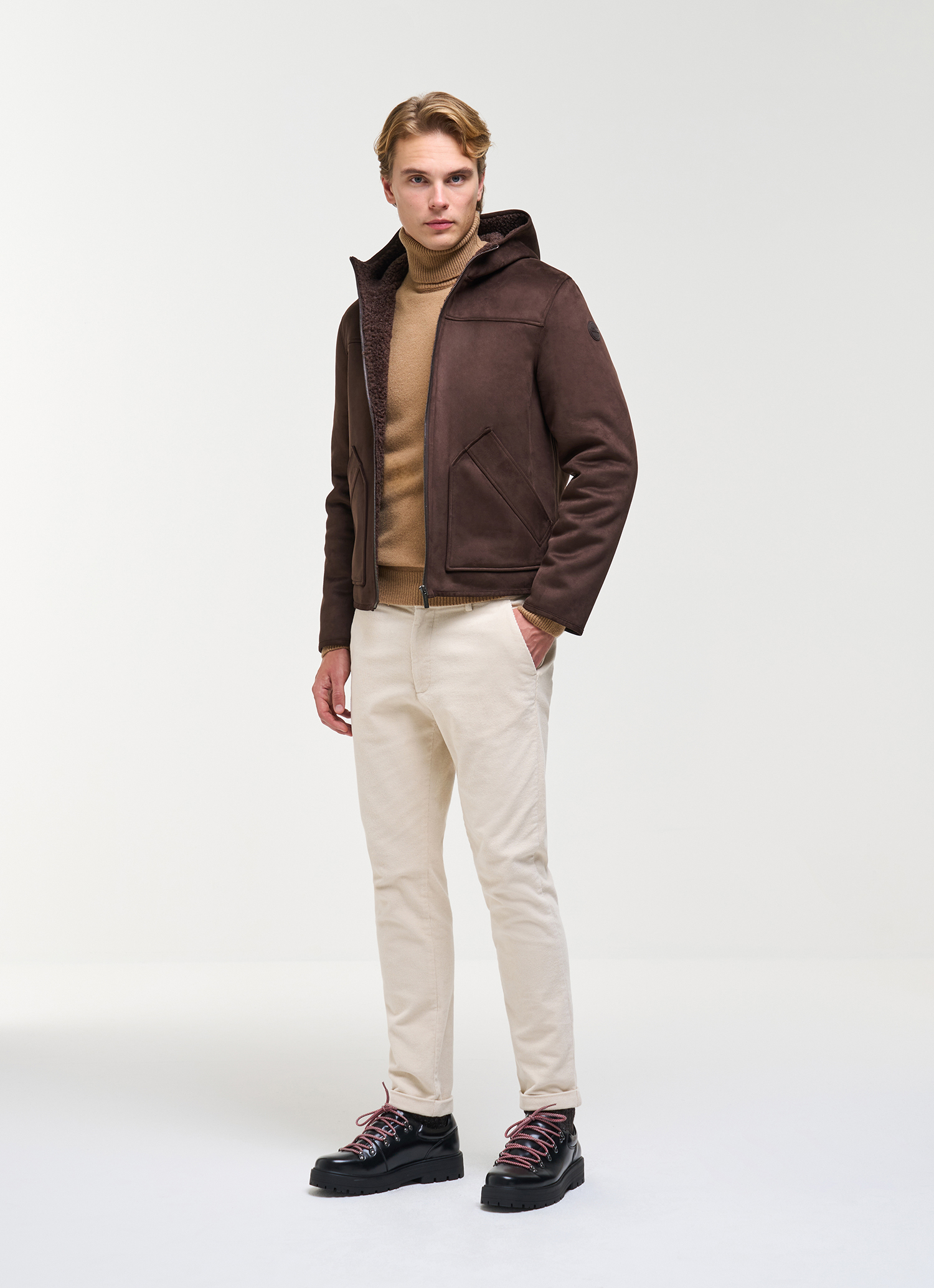 Colmar Uomo Marrone Giacca In Camoscio, Colore: Black Coffee, Taglia: 48