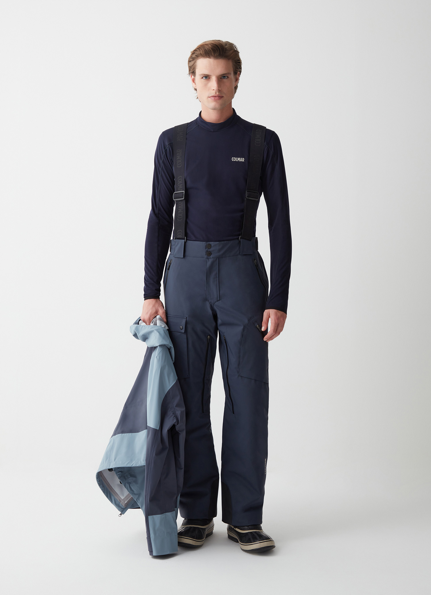 Colmar, Wattierte Ski-latzhose Im Cargostil, Farbe: Navy Blau, Größe: 46