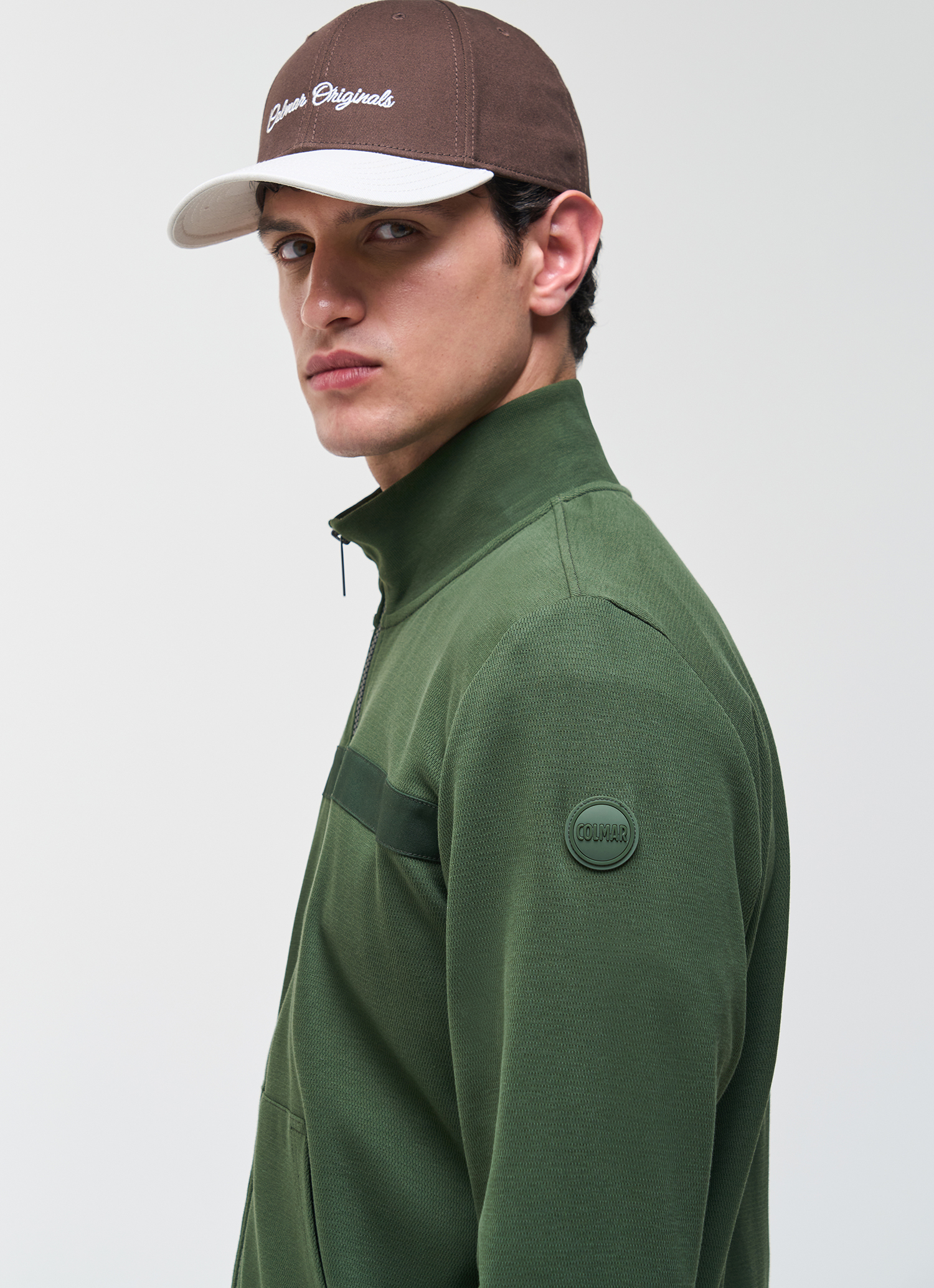 Colmar Sweatshirt Mit Durchgehendem Reißverschluss In Piqué