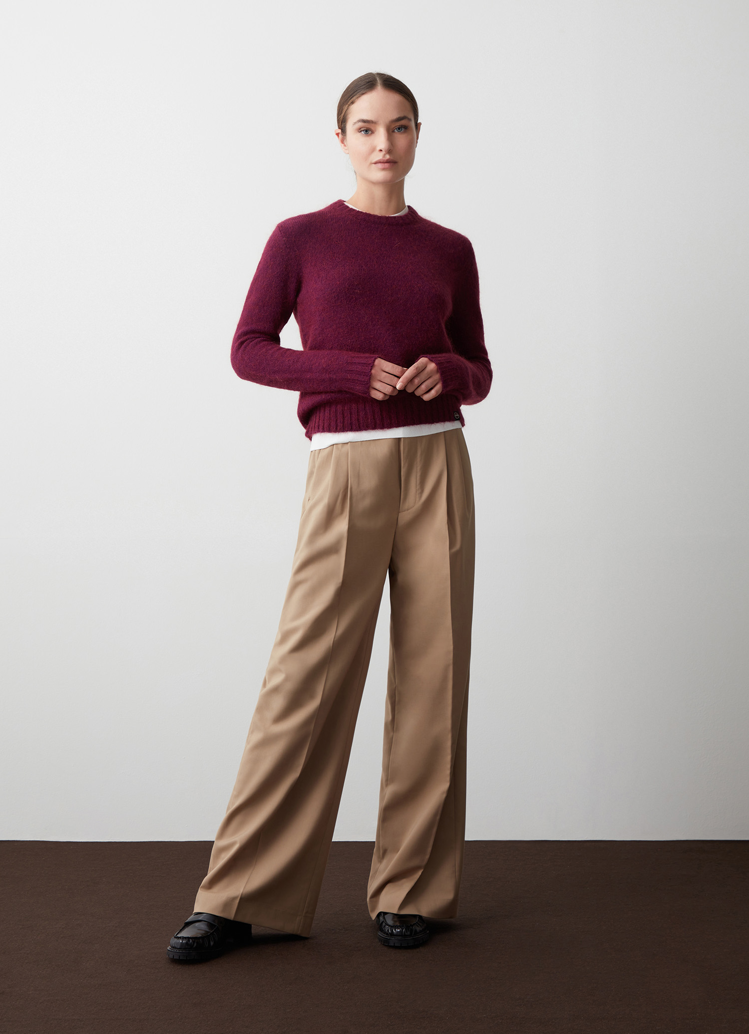 Colmar Pullover Mit Rundhalsausschnitt Aus Mohairmischgewebe